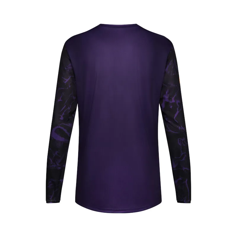 Fox Ranger Long Sleeve Jersey Img Print Plum Purple -1