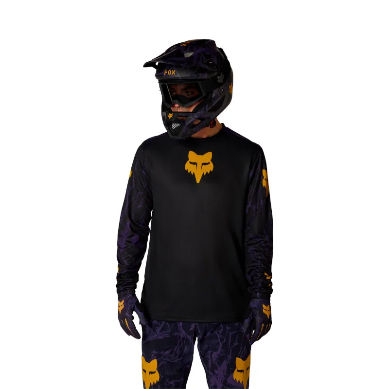 Fox Ranger Long Sleeve Jersey Img Print Plum Purple -2