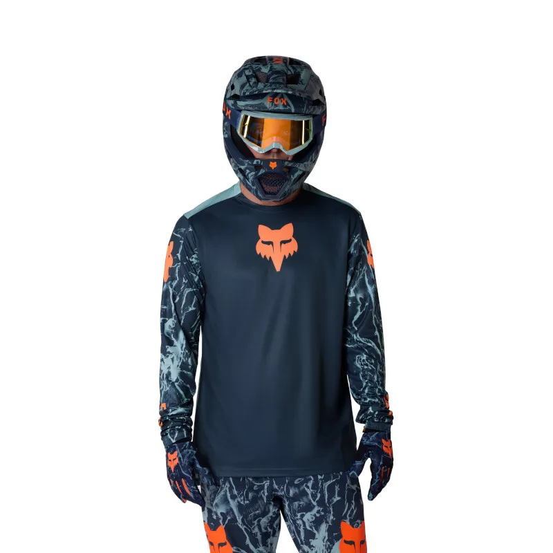 Fox Youth Ranger Long Sleeve Jersey Img Print Arctic Blue-2