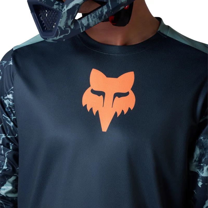 Fox Youth Ranger Long Sleeve Jersey Img Print Arctic Blue-3