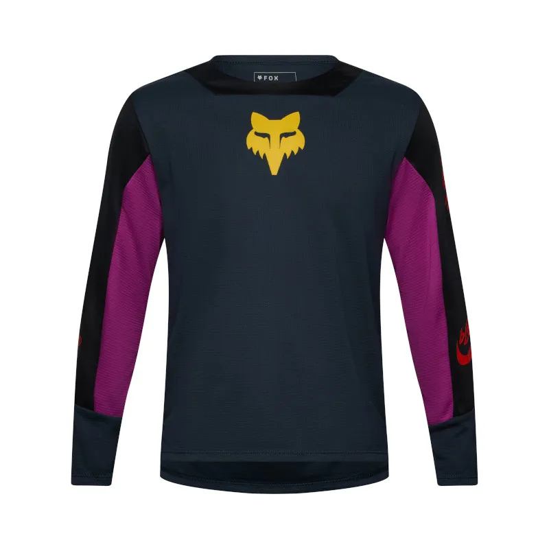 Fox Defend Creation Youth Long Sleeve Jersey Galaxy Blue