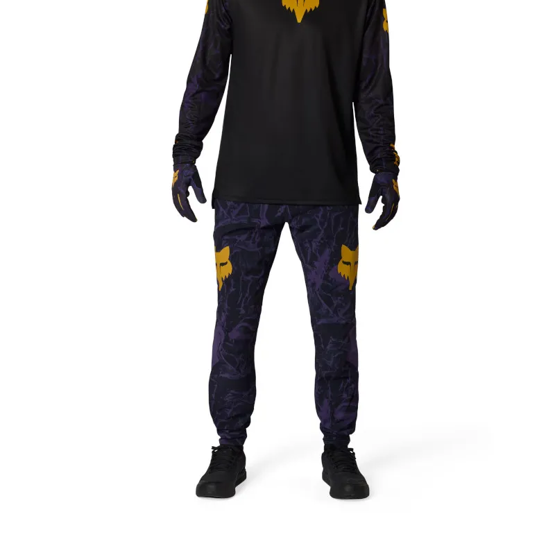 Fox Ranger Image Print Pants Plum Purple-2