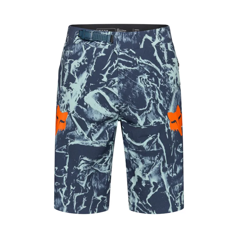 Fox Ranger Image Print Shorts Artic Blue