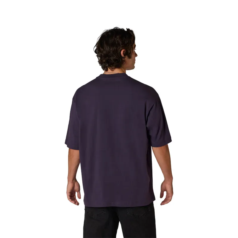Fox Image Print Midweight Tee Plum Perfect-3