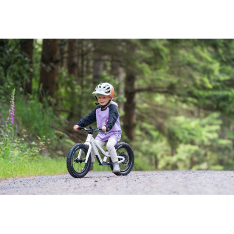 Kids Ride Shotgun Dirt Hero 14in Balance Bike With Brake 2023 White-5