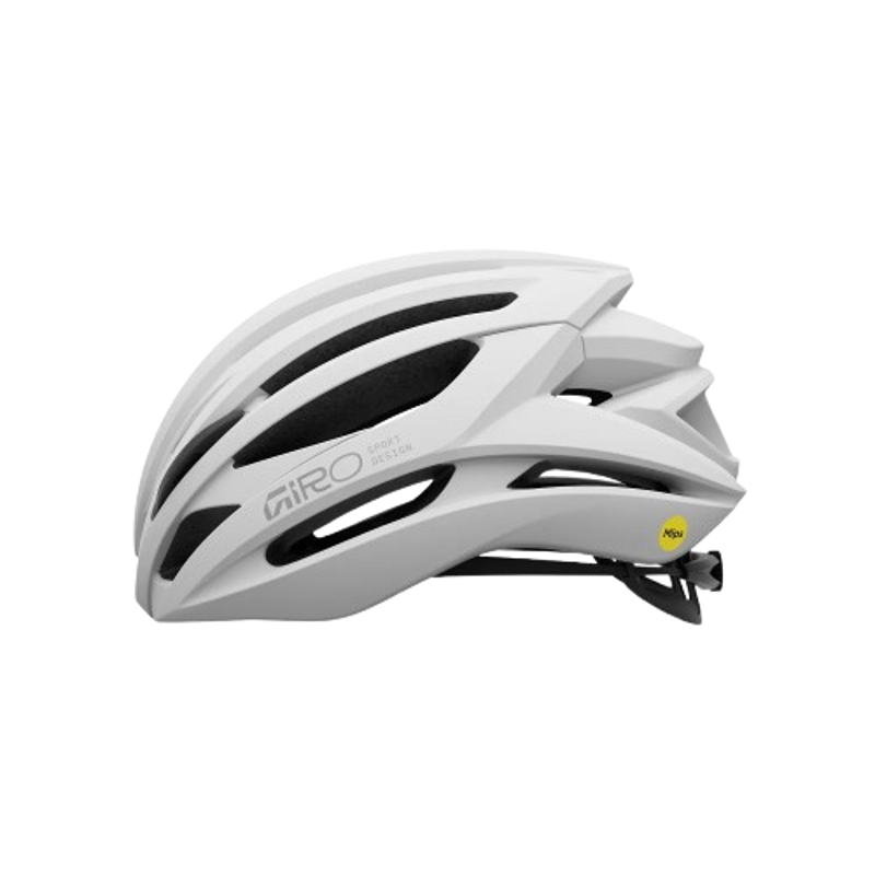 Giro Syntax Mips Road Helmet Matte White/Silver-1
