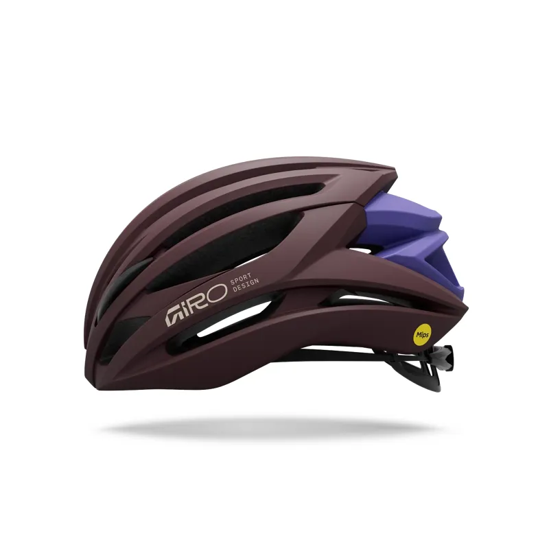 Giro Syntax Mips Road Helmet Dark Maroon -1