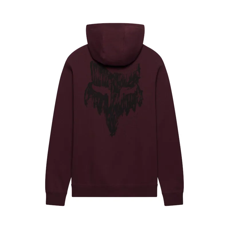 Fox Slowburn Fleece Pullover Dark Maroon-1