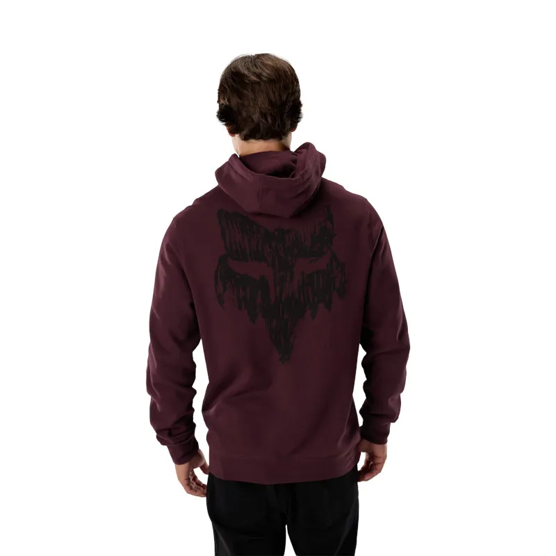 Fox Slowburn Fleece Pullover Dark Maroon-3