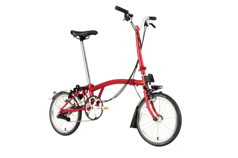 Brompton C-Line Explore High Folding Bike House Red-1
