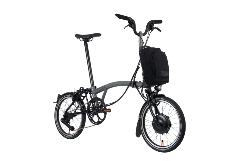 Brompton P-Line Urban Mid Bar With Lights 2022 Storm Grey-1