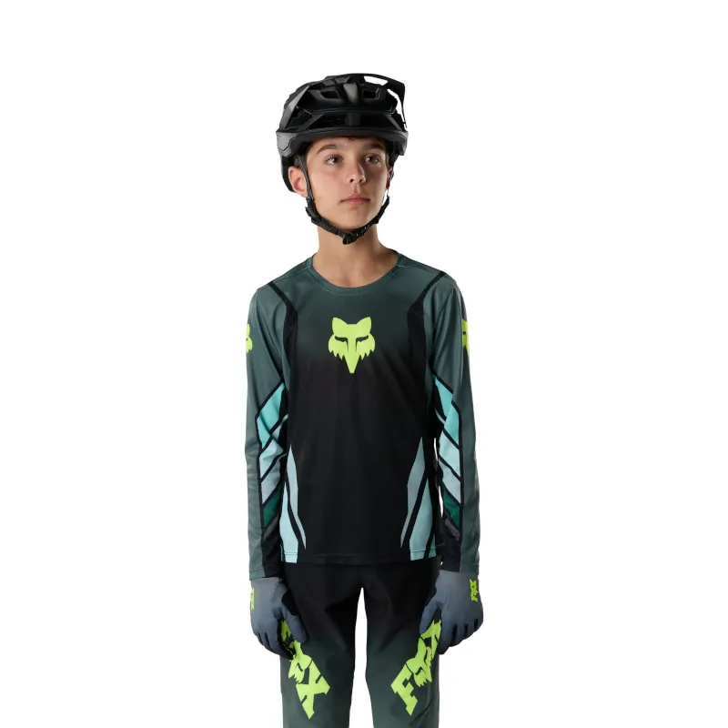 Fox Ranger Foundry Youth LS Jersey Sage Green-2