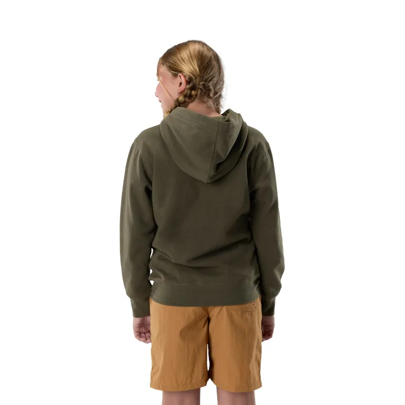 Fox Youth Slowburn Fleece Pullover Hoodie Olive Green-3