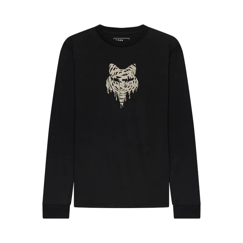 Fox Youth Roughcut Long Sleeve Tee Black