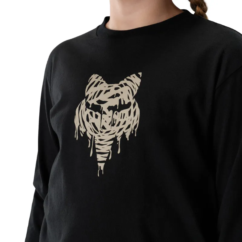 Fox Youth Roughcut Long Sleeve Tee Black-3