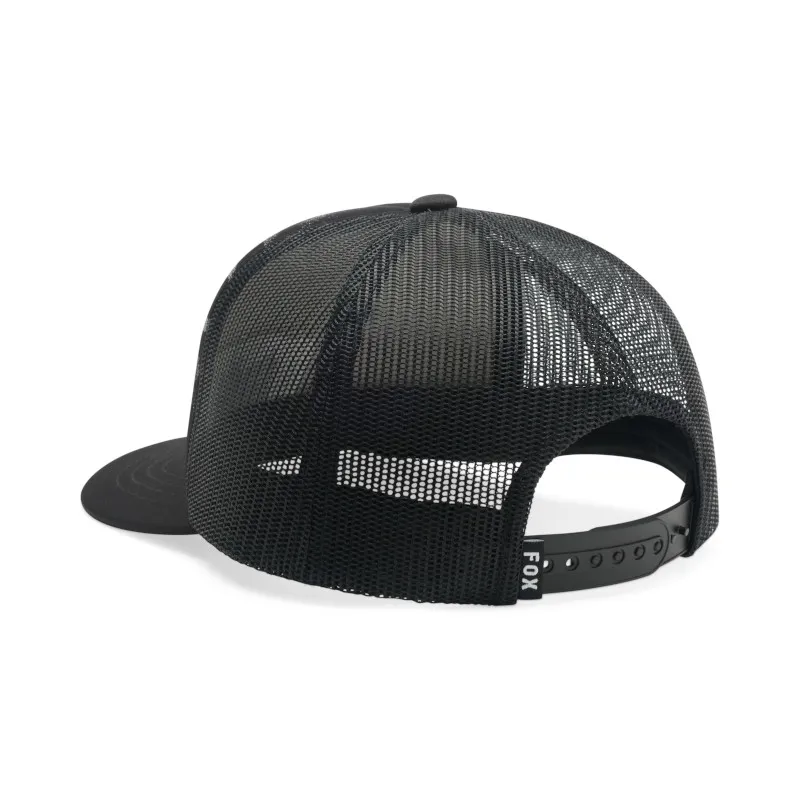 Fox Rooted Youth Mesh Trucker Snapback Hat Black-1
