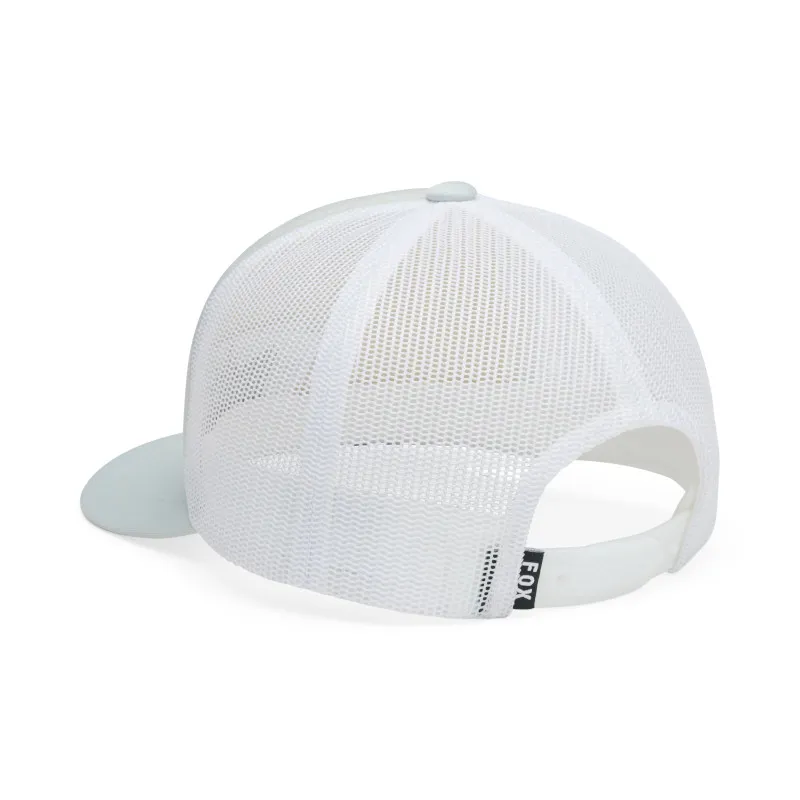 Fox Rooted Youth Mesh Trucker Snapback Hat Light Grey-1