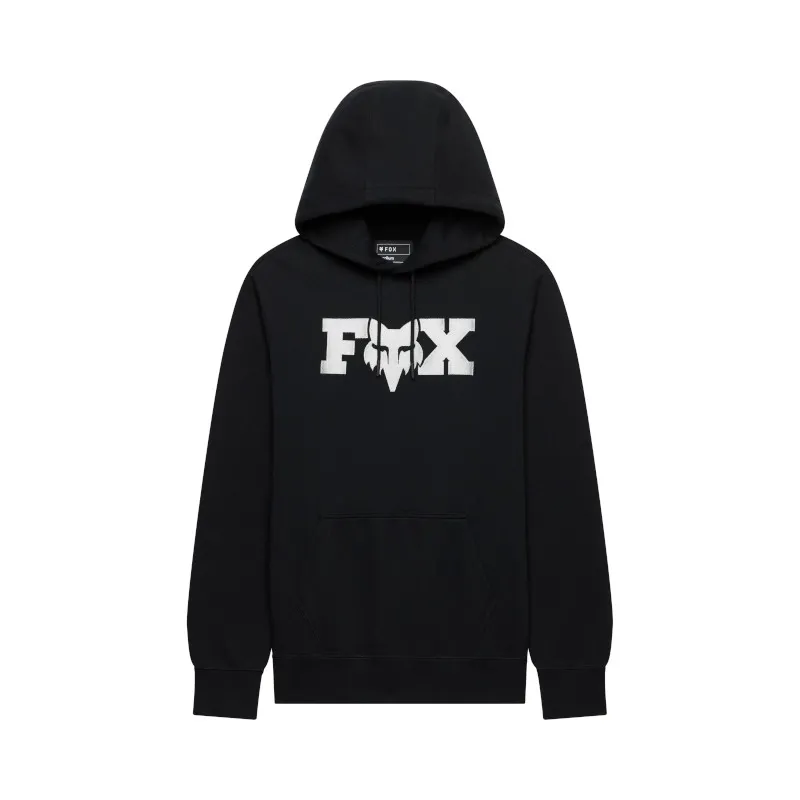 Fox Fox Head X Fleece Pullover Hoodie Black