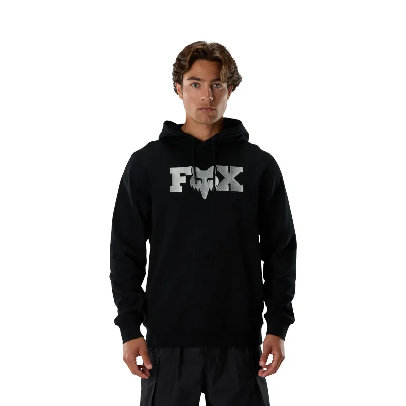 Fox Fox Head X Fleece Pullover Hoodie Black-2