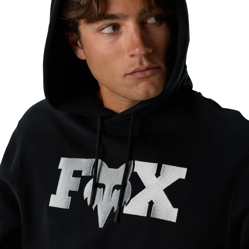 Fox Fox Head X Fleece Pullover Hoodie Black-3