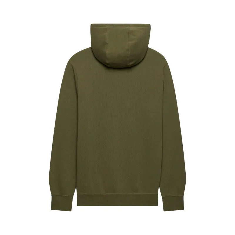 Fox Fox Head X Fleece Pullover Hoodie Olive Green-1