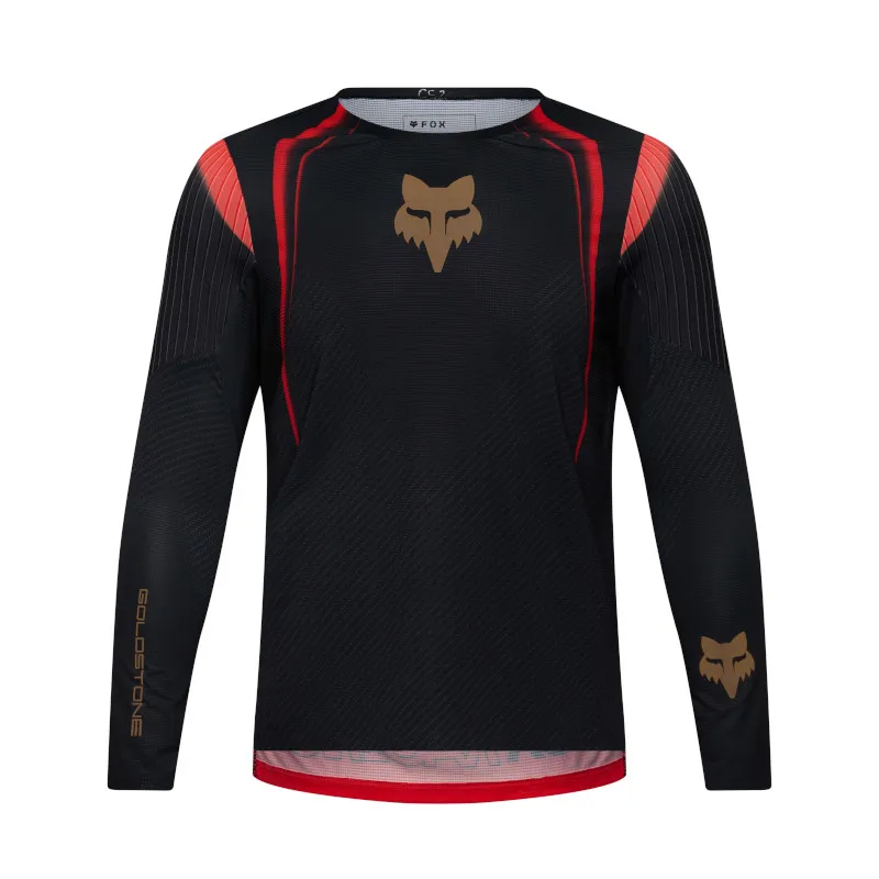 Fox Flexair Youth Long Sleeve Goldstone SE Jersey Black