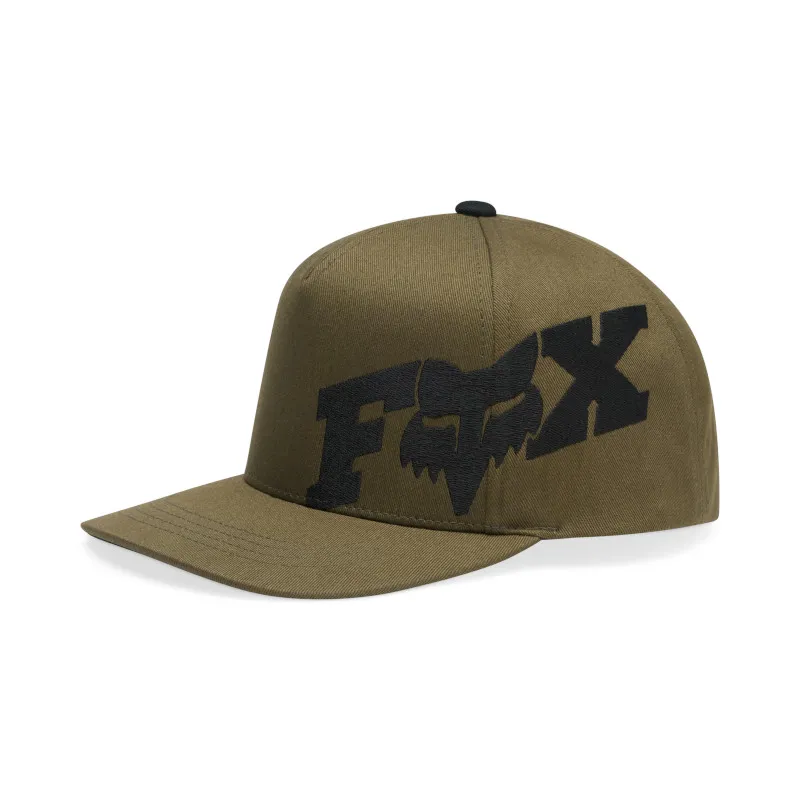 Fox Head Youth X Snapback Hat Olive Green-1