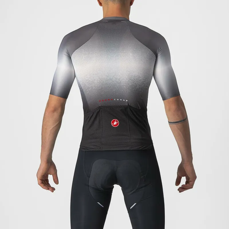 Castelli Aero Race 6.0 SS Road Jersey Light Black/Dark Grey-1