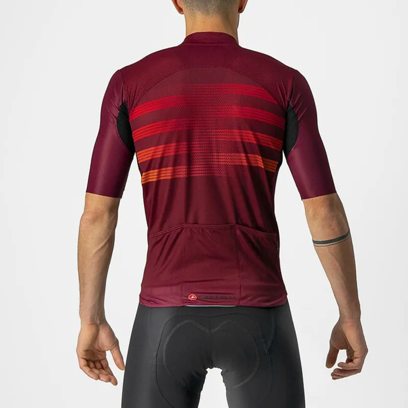 Castelli Endurance Pro SS Road Jersey Bordeaux/Red/Orange-1