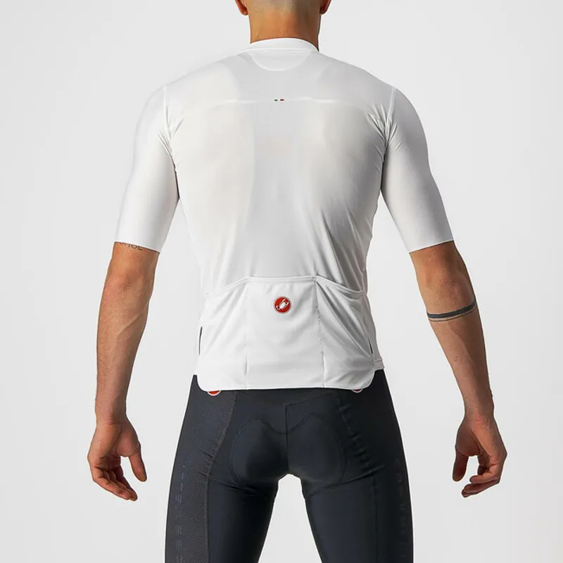 Castelli Prologo 7 SS Road Jersey Ivory/Black/Red-1