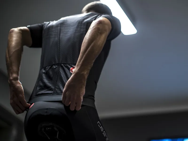 Castelli Insider SS Road Jersey Fiery Red/Savile Blue-5