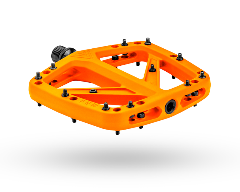 PNW Range MTB Composite Flat Pedal Safety Orange-1