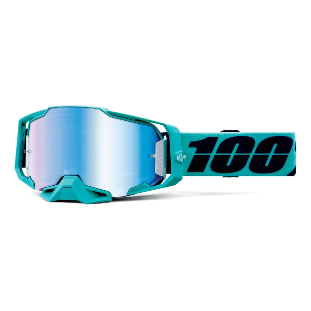 Image of 100 Percent Armega MTB Goggles Esterel/Mirror Blue Lens