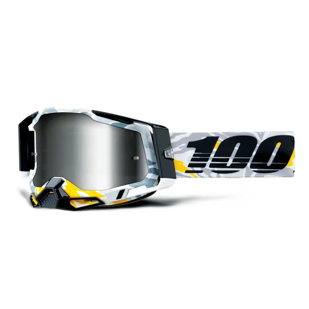 Image of 100 Percent Racecraft 2 MTB Goggles Korb/Mirror Silver Lens