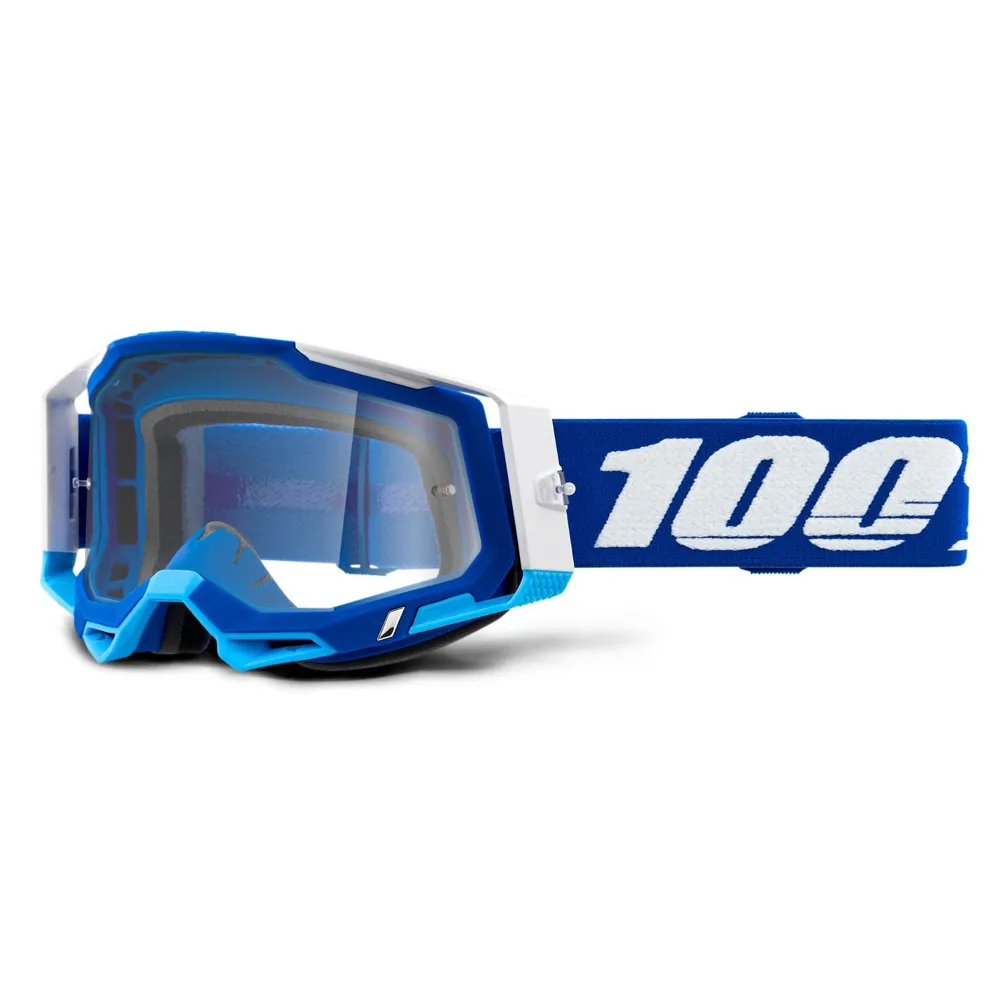 100 Percent 100 Percent Racecraft 2 MTB Goggles Blue/Clear Lens