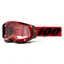 100 Percent Racecraft 2 MTB Goggles Red/Clear Lens