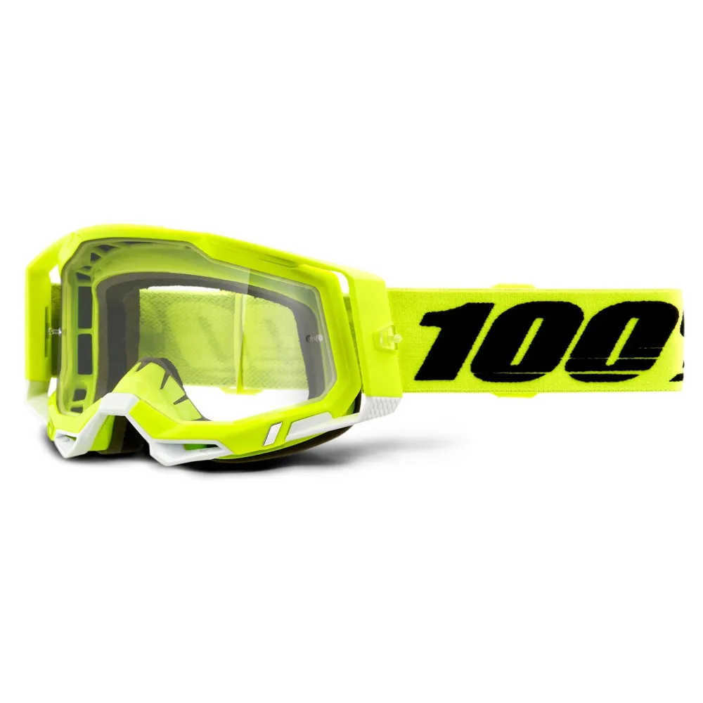 100 Percent 100 Percent Racecraft 2 MTB Goggles Yellow/Clear Lens