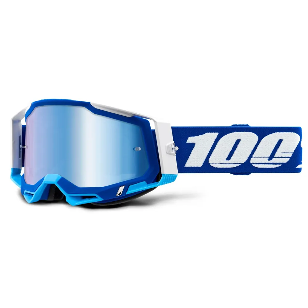 100 Percent 100 Percent Racecraft 2 MTB Goggles Blue/Blue Mirror Lens