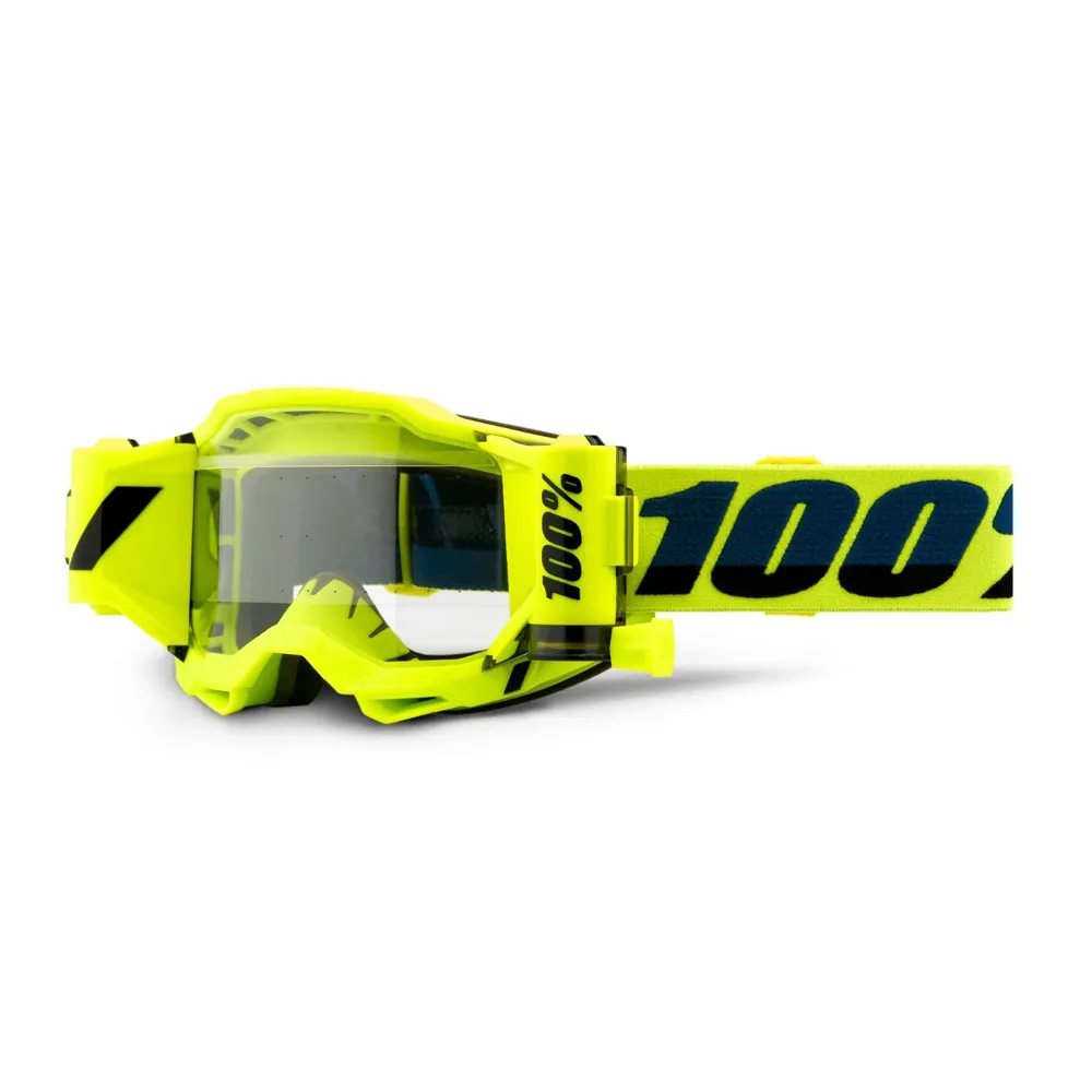 Image of 100 Percent Accuri Forecast Goggles Fluo/Yellow - Clear Lens
