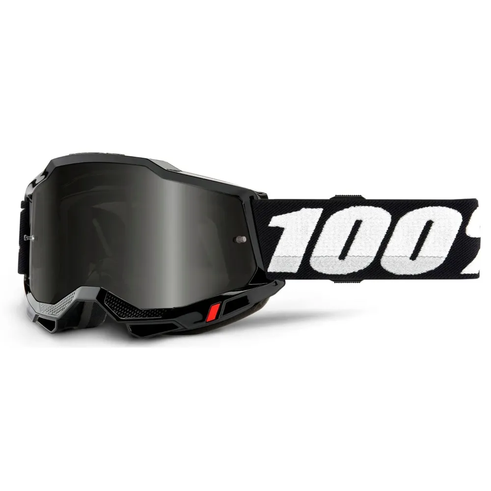 Image of 100 Percent Accuri 2 Sand Goggles Black - Smoke Lens