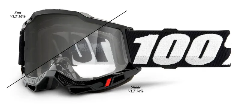 100 Percent Accuri 2 Woods Goggles Black - Photochromic Lens-1