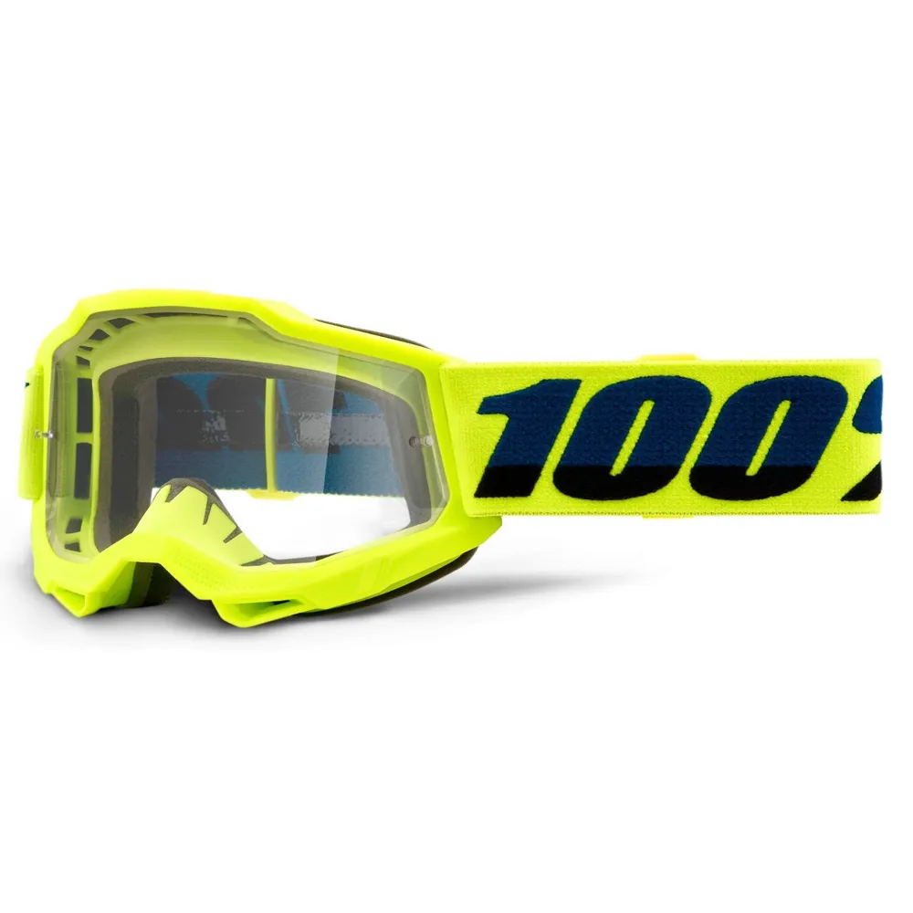Image of 100 Percent Accuri 2 Youth Goggles Fluo/Yellow - Clear Lens