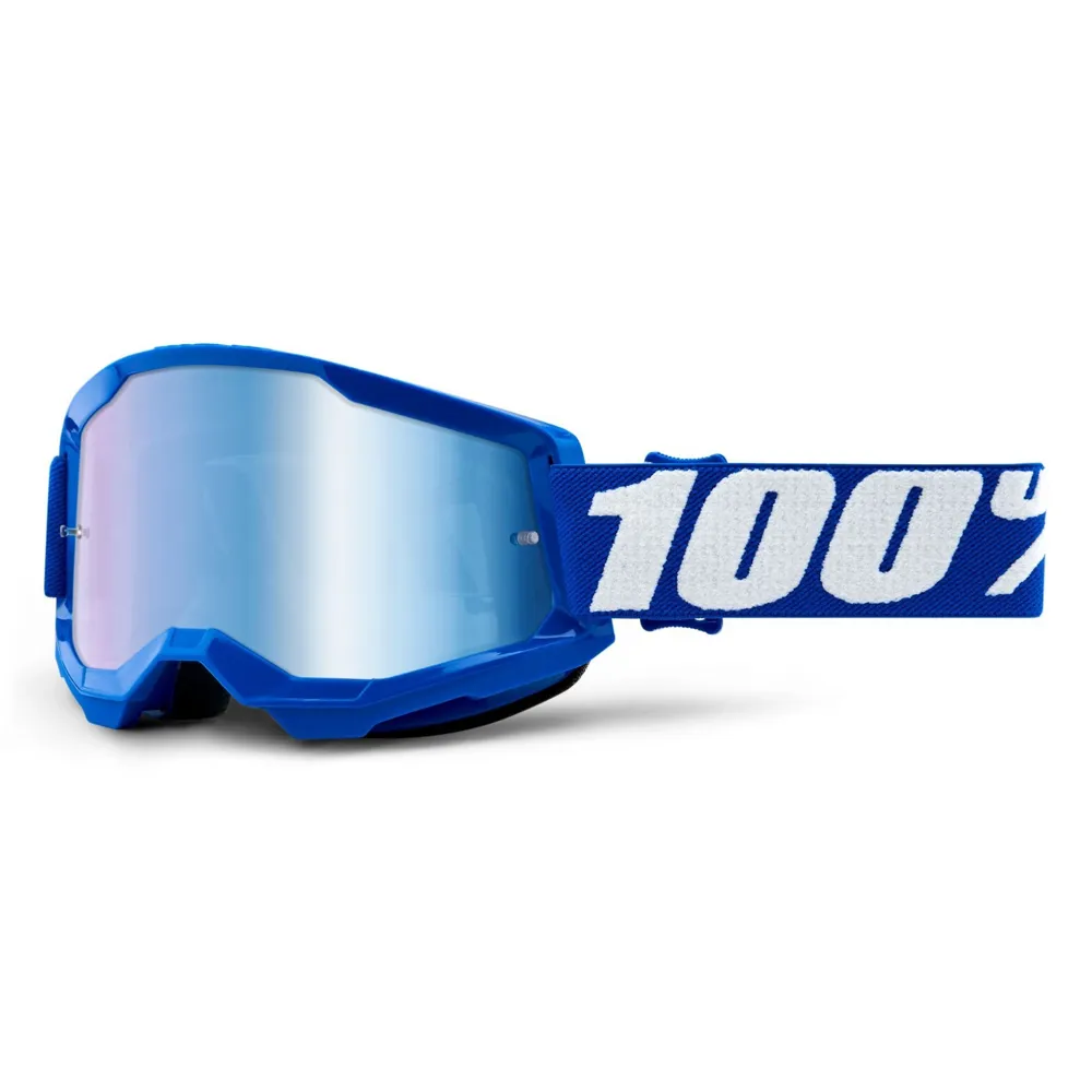 Image of 100 Percent Strata 2 Goggles Blue/Mirror Blue Lens