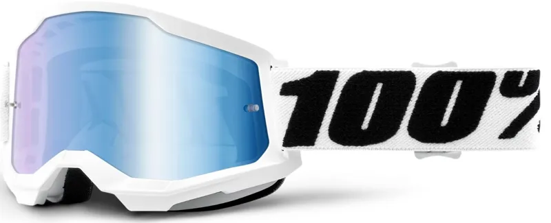 100 Percent Strata 2 Goggles Everest/Mirror Blue Lens
