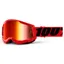 100 Percent Strata 2 Goggles Red/Mirror Red Lens