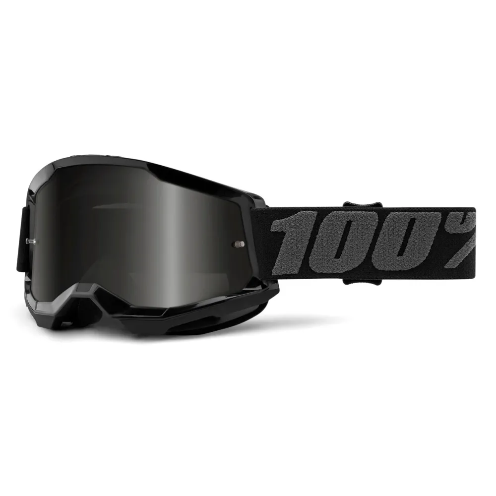 100 Percent 100 Percent Strata 2 Sand Goggles Black / Smoke Lens