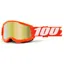100 Percent Strata 2 Youth Goggles Orange / Mirror Gold Lens
