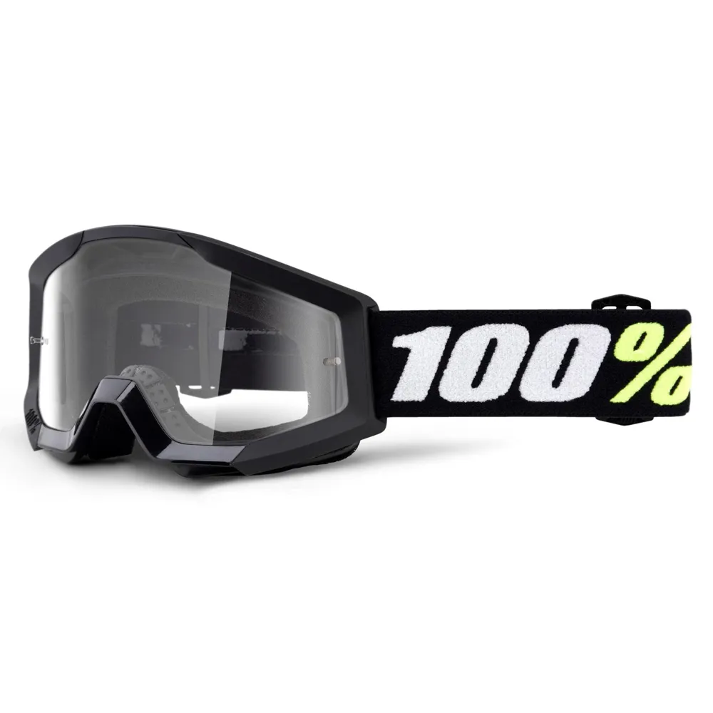 100 Percent 100 Percent Strata Mini Goggles Black / Clear Lens