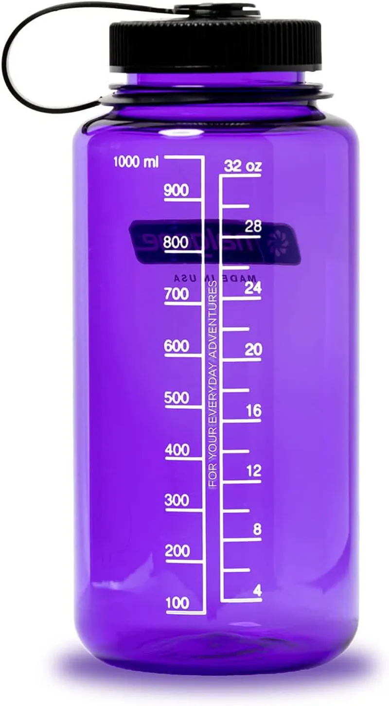 Nalgene Wide Mouth Sustain Tritan 50% Recycled 1L Bottle Purple-1