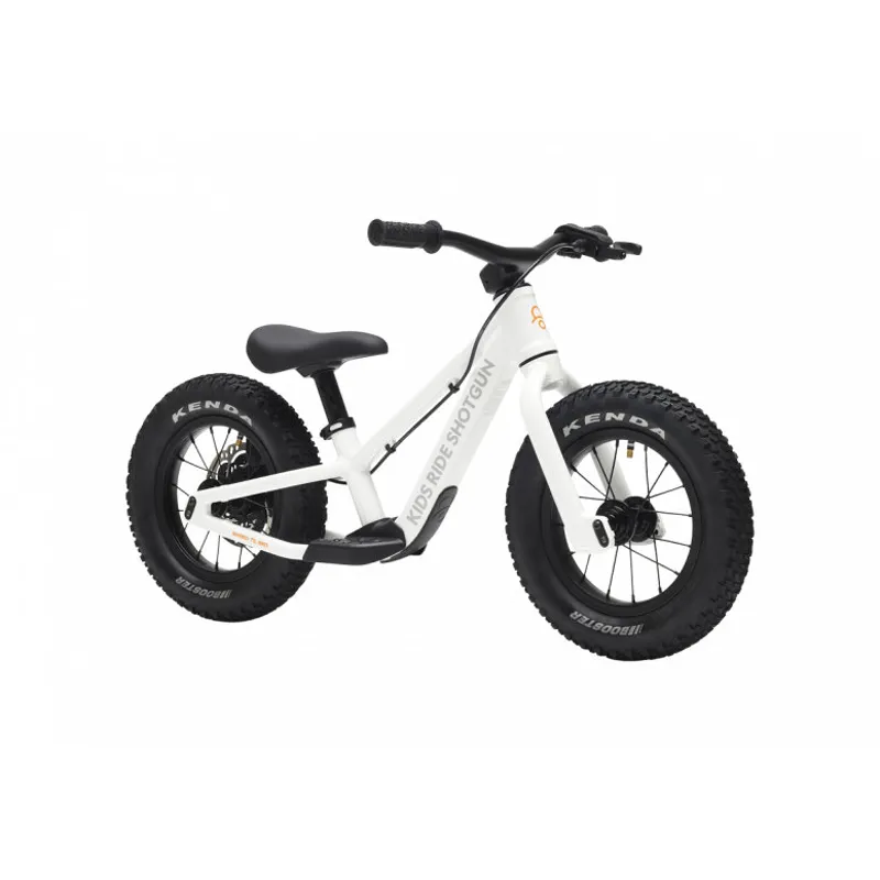 Kids Ride Shotgun Dirt Hero II 12in Balance Bike with Mag Brake Arctic Storm White